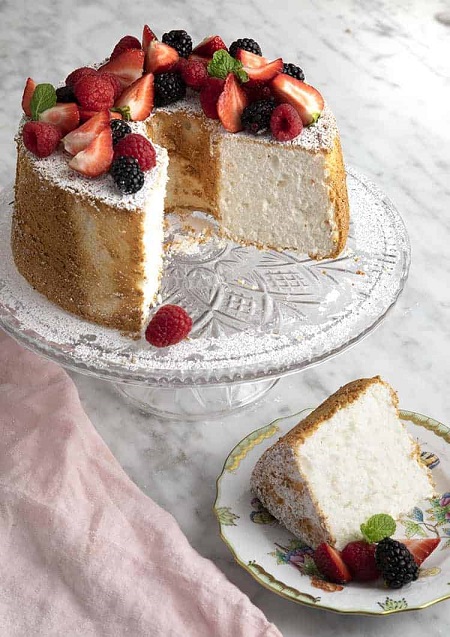تزئین کیک فرشته برفی, کیک فرشته برفی, دستور پخت کیک فرشته برفی