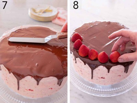 نکاتی برای درست کردن کیک توت فرنگی شکلاتی