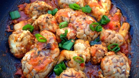 کالری مغز گوساله سرخ شده,ارزش غذایی مغز گوساله سرخ شده