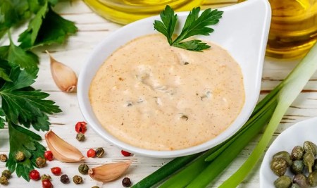 کالری سس فرانسوی خانگی,ارزش غذایی سس فرانسوی خانگی