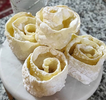آموزش تصویری پخت نان تاتاری, طرز تهیه تاتارچورک, شیرینی ترکمنی با خمیر