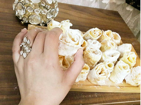 شیرینی ترکمنی با خمیر, تاتار چورک, طرز تهیه تاتار چورک