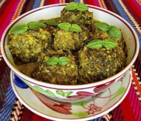 مراحل درست کردن کوفته سبزی شیرازی