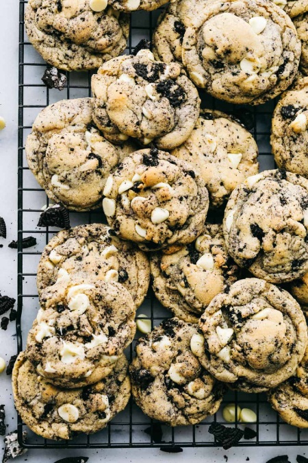 طرز پخت کوکی های اورئو با شکلات سفید
