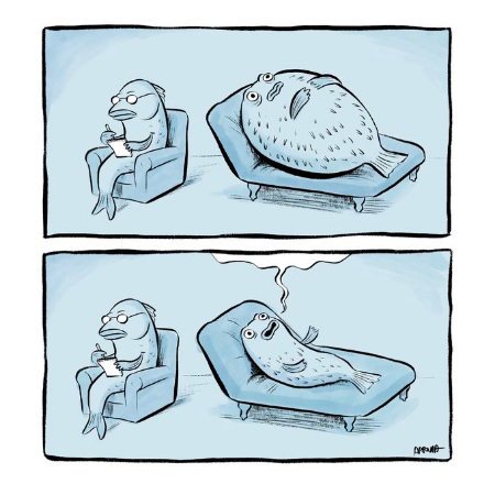 ماهی روانشناس و پفکی مضطرب! ادواردو آرودا, Eduardo Arruda