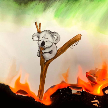 , کاریکاتورهای فاجعه زیست محیطی در استرالیا, آتش سوزی استرالیا