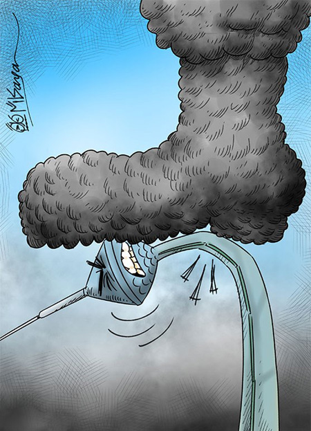 کاریکاتورهای آلودگی هوا , کاریکاتور