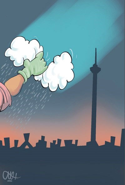 کاریکاتور آلودگی هوا , کاریکاتور روز هوای پاک