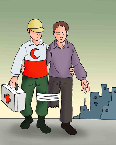 کاریکاتور روز هلال احمر,کاریکاتور و تصاویر طنز,عکس های خنده دار