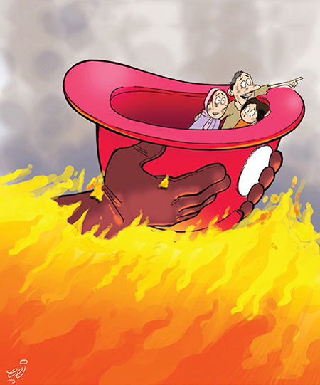 کاریکاتور روز آتش نشان, کاریکاتور آتش نشان