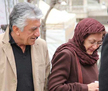 رضا کیانیان و همسرش