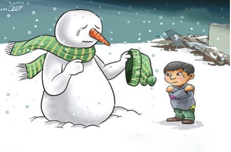 کاریکاتورهای جالب زمستان, کاریکاتورهای جالب و مفهومی زمستان, عکس های کاریکاتورهای بامزه زمستان