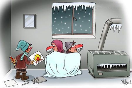 کاریکاتورهای جالب زمستان, کاریکاتورهای جالب و مفهومی زمستان, کاریکاتورهای مفهومی درباره زمستان