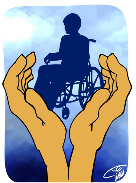 تصاویر روز جهانی معلولین, کاریکاتور روز معلولین
