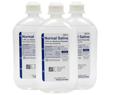 سرم نرمال سالین, تزریق نرمال سالین