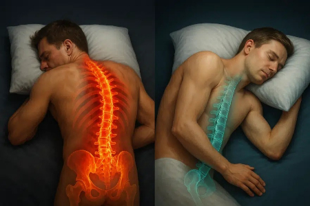 خوابیدن روی شکم دشمن ستون فقرات است بهترین وضعیت خواب, خوابیدن روی شکم