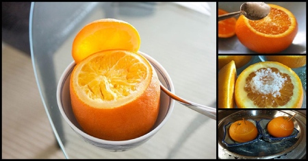 درمان سرفه و پاکسازی ریه ها با پرتقال بخارپز, درمان سرفه با پرتقال بخارپز, پرتقال بخارپز با نمک برای سرفه