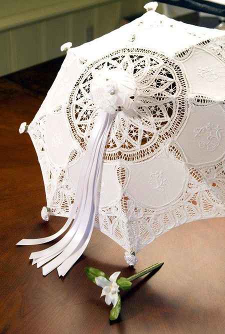 چترهای مناسب عروس,چترهای گیپور عروس