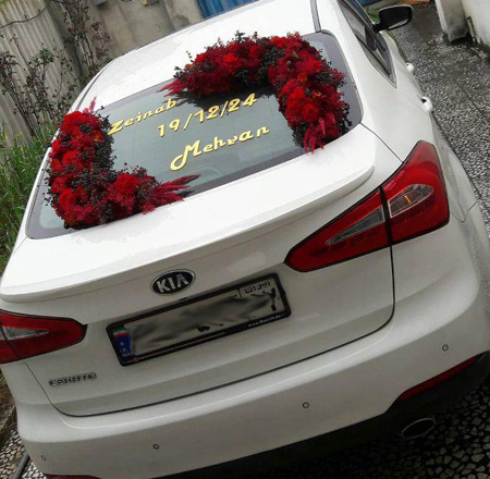 گل آرایی ماشین,انواع ماشین عروس