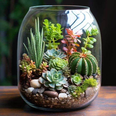 تزیین با کاکتوس, چیدمان کاکتوس