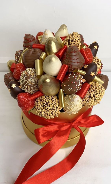 تزیین باکس شکلات برای هدیه, انواع تزیین باکس شکلات برای هدیه, نمونه هایی از تزیین باکس شکلات برای هدیه