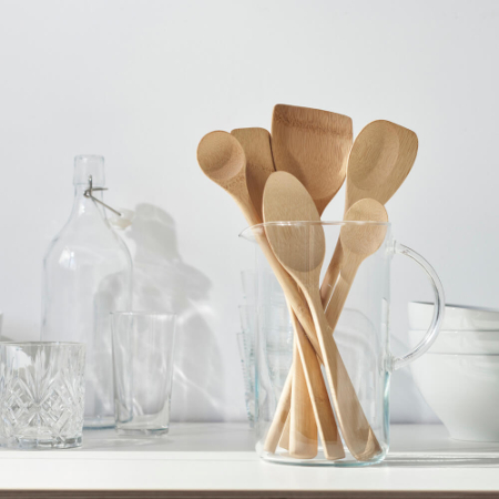 تمیز کردن ظروف بامبو, تمیز کردن ظروف چوبی