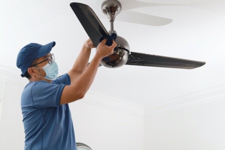 تمیز کردن پنکه سقفی, روش های تمیز کردن پنکه سقفی,روش های موثر برای تمیز کردن پنکه سقفی