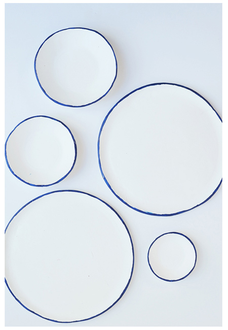 راهنمای رنگ آمیزی ظرف های ساده,مدل دار کردن ظروف ساده