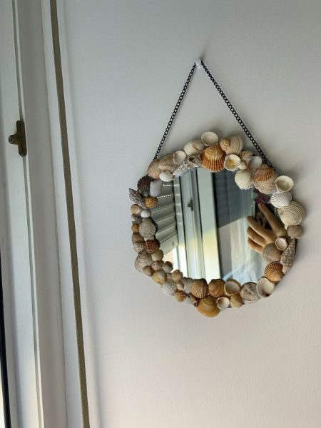 تزیین آینه با صدف,ایده تزیین آینه با صدف