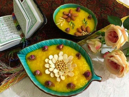 تصاویر تزیین شله زرد,تزیینات شله زرد