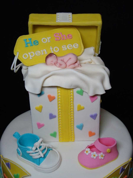 کیک تعیین جنسیت,کیک تعیین جنسیت بچه