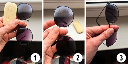 جلوگیری از بخار کردن عینک با صابون,روش های برطرف کردن بخار روی عینک