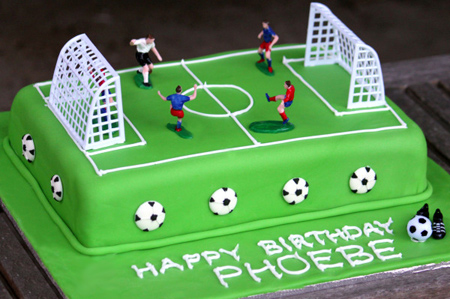 کیک تولد,کیک فوتبالی
