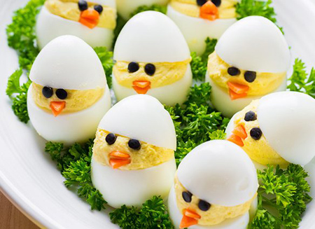 نحوه تزیین تخم مرغ آبپز,تصاویر تزیین تخم مرغ آبپز