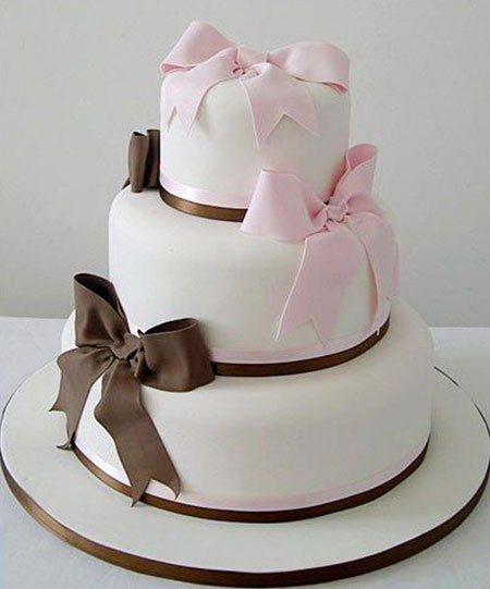 تزیین ساده کیک عروسی, کیک ساده و شیک عروسی