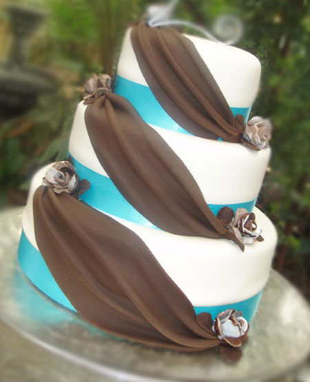تزیین کیک عروسی,تزیین ساده کیک عروسی
