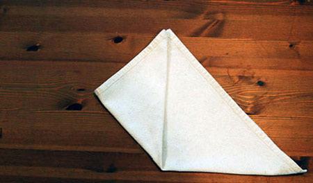 تزیین دستمال سفره به شکل پاکت, درست کردن دستمال سفره به شکل پاکت