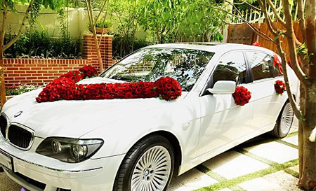 تزیین ماشین عروس قدیمی, تزیین ماشین عروس ایرانی