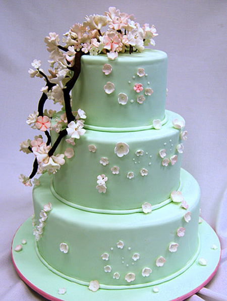 تزیین کیک های عقد و عروسی,کیک عروسی به رنگ سال ۲۰۱۶