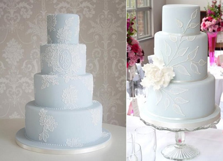 کیک عروسی به رنگ آبی, کیک های عروسی زیبا
