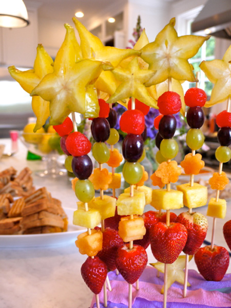 ایده هایی زیبا برای جشن تولد, مدل تزیین میوه و خوراکی های جشن تولد