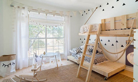 مدل تخت خواب های اتاق های روستیک,نحوه ساخت تخت خواب با پالت های چوبی