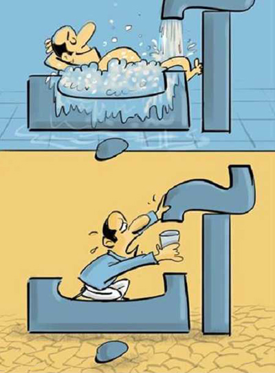 نکاتی برای مصرف آب,مصرف آب در حمام