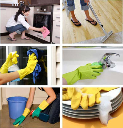  نحوه تمیز کردن خانه,نکات مفید خانه داری
