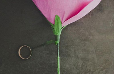 ساخت گل رز کاغذی, آموزش تصویری ساخت گل رز کاغذی