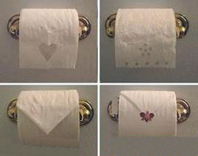 تزیین دستمال برای عروس,تزیین دستمال توالت عروس