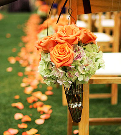 ایده نارنجی برای عروسی , ایده برای تزیینات عروسی