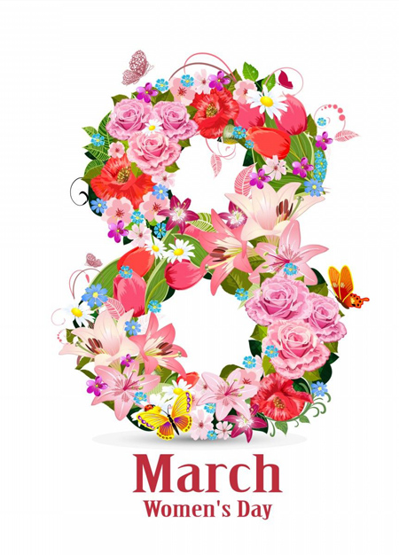 تصاویر تبریک 8 مارس روز جهانی زنان, کارت پستال روز 8 مارس
