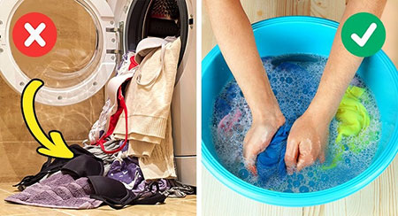 راه و روش شستن لباس,نکته هایی برای شستن لباس