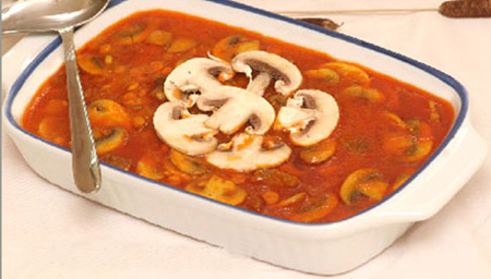 تزیین خورشت قارچ تزئین خورشت,تزیین خورشت قارچ,عکس تزئین خورشت